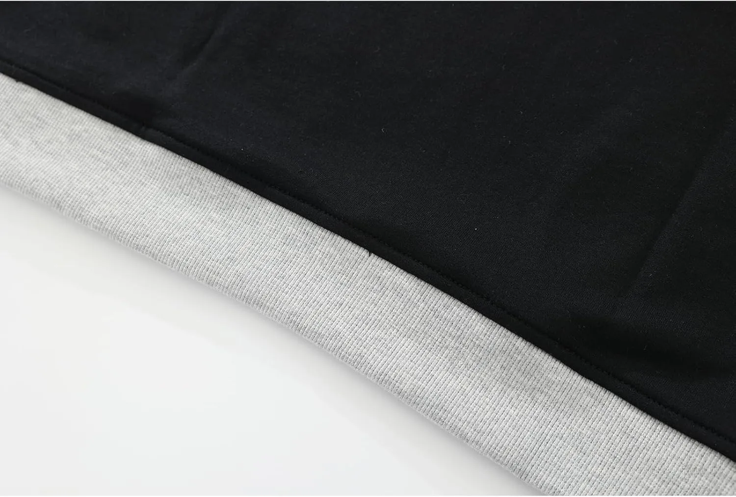 GURUNVANI Contrast Color Pullover Hoodie Mens Patchwork Hoodies Men