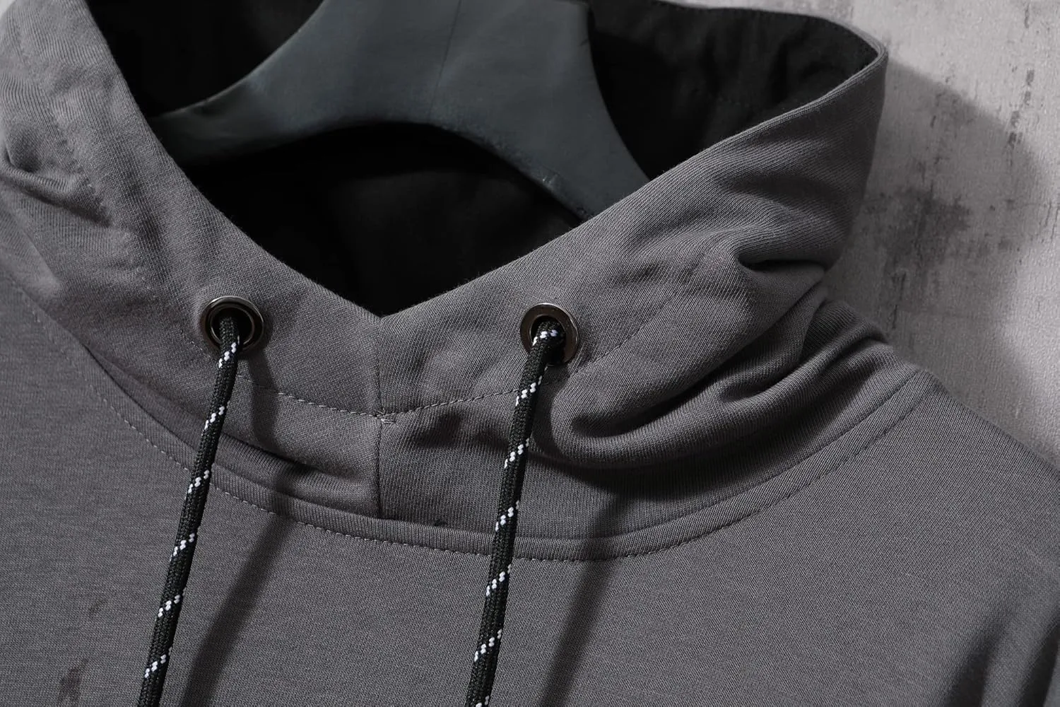 GURUNVANI Contrast Color Pullover Hoodie Mens Patchwork Hoodies Men