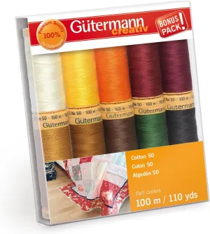 Guttermann Cotton Fall Thread Set, Assorted