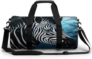 Gym Bags for Men Women,Blue Sailfish Print Workout Bag,Sports Duffle Bag,Travel Gym Bag,Carry On Weekender Bag