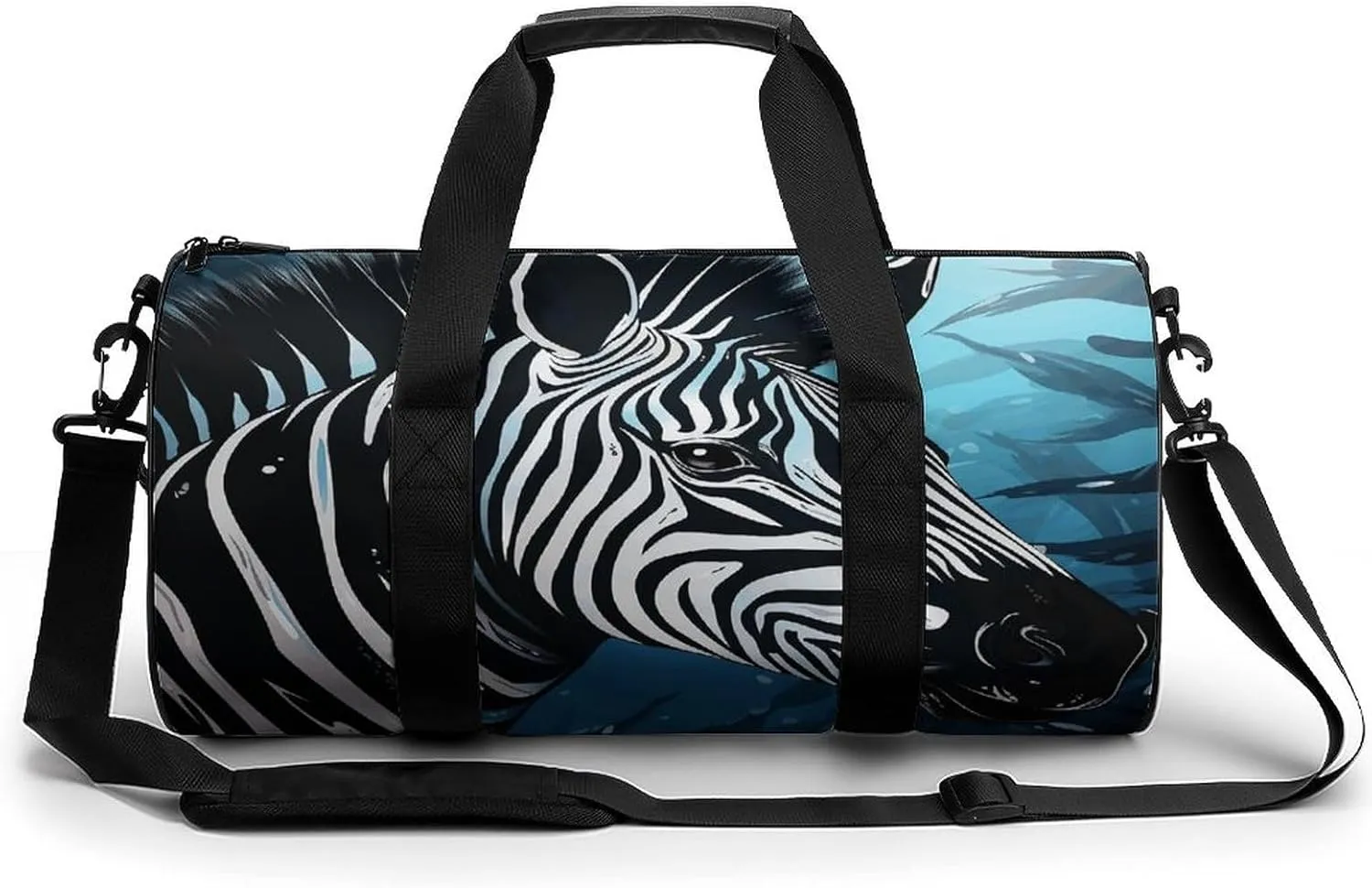Gym Bags for Men Women,Blue Sailfish Print Workout Bag,Sports Duffle Bag,Travel Gym Bag,Carry On Weekender Bag