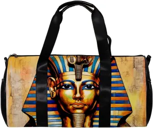 Gym Bags for Women,Duffle Bag for Travel,Egyptian Ancient Retro Nation,Gym Bag for Men