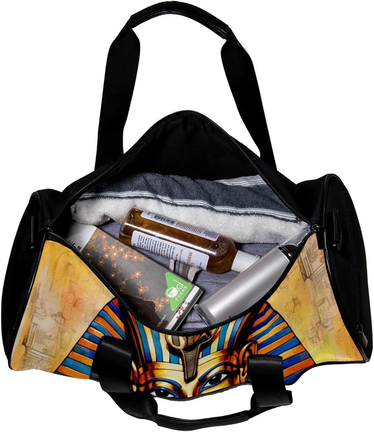 Gym Bags for Women,Duffle Bag for Travel,Egyptian Ancient Retro Nation,Gym Bag for Men