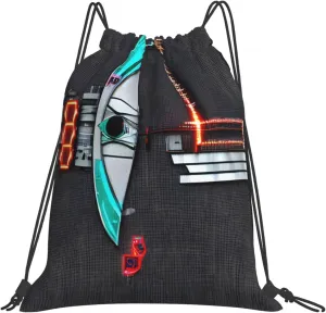 Gym Darts arrows Print Drawstring Bag - Lightweight Nylon Sport Sackpack for Travel, Yoga, Dance, Hiking, Basketball, and More