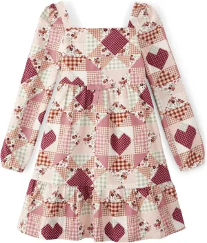 Gymboree Girls and Toddler Long Sleeve Tiered Dresses