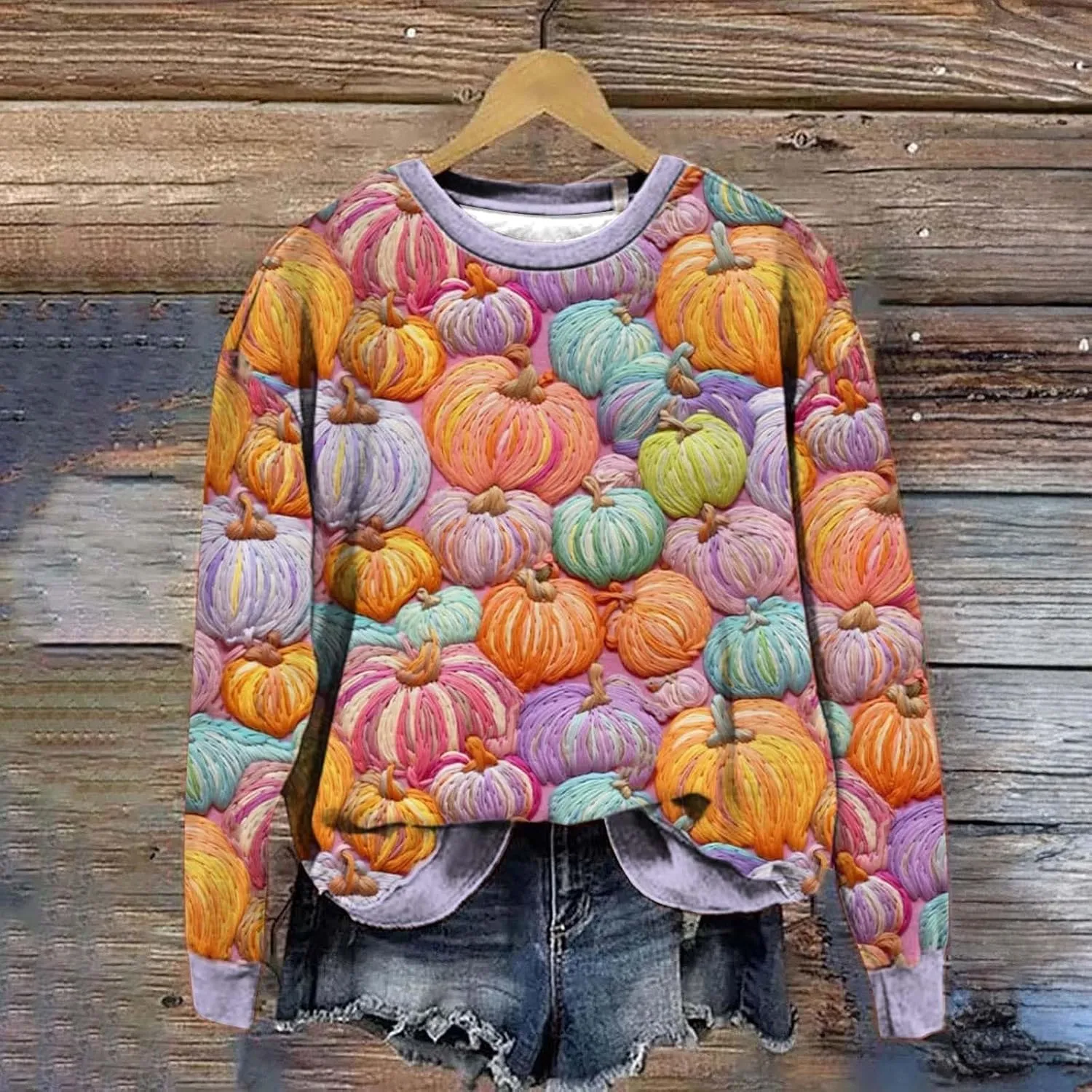 Halloween Sweatshirts Tops Fall Clothes 2024 Women's Yes I Can Drive Sweatshirts Casual Long Sleeve Crewneck for