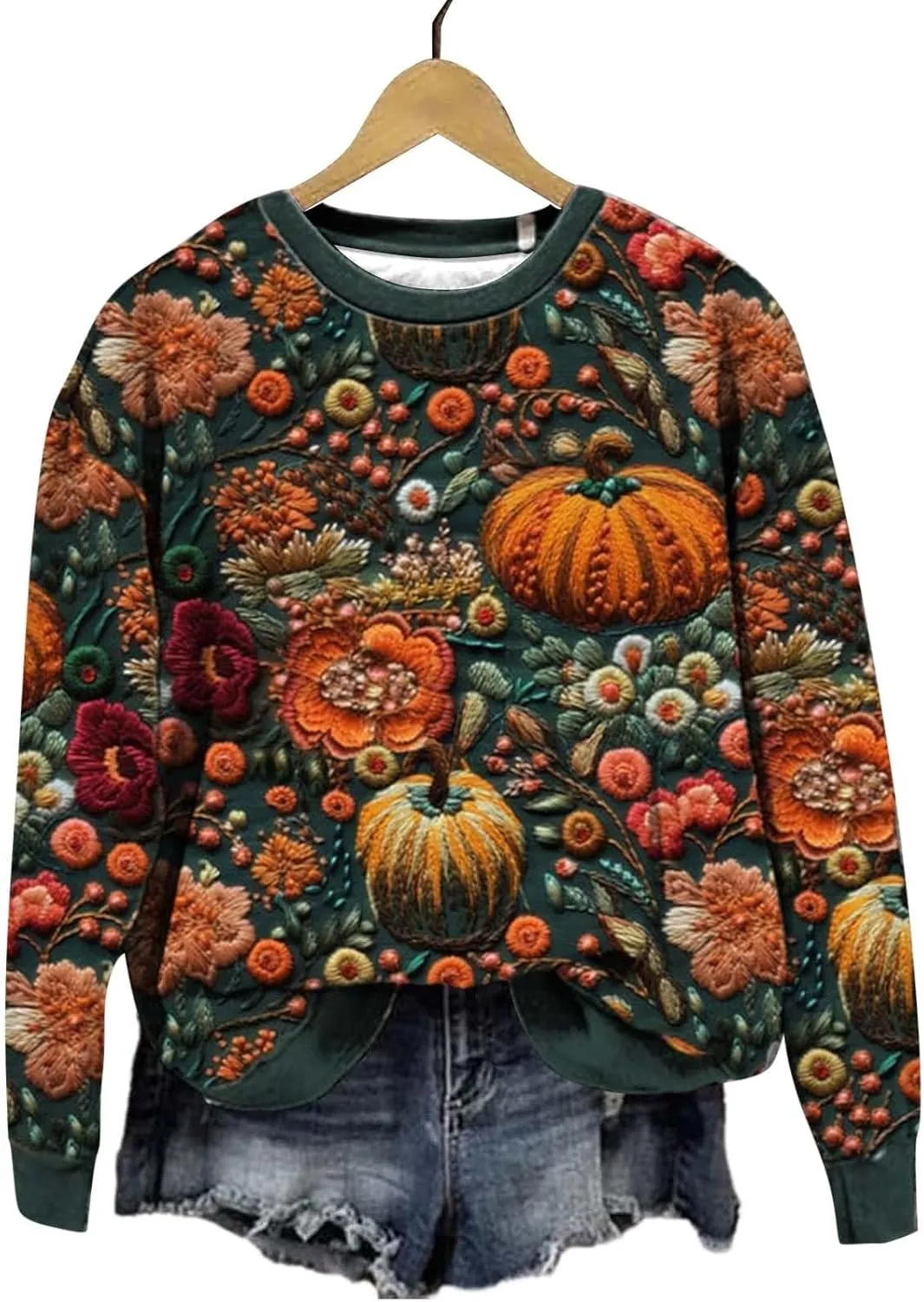 Halloween Sweatshirts Tops Fall Clothes 2024 Women's Yes I Can Drive Sweatshirts Casual Long Sleeve Crewneck for