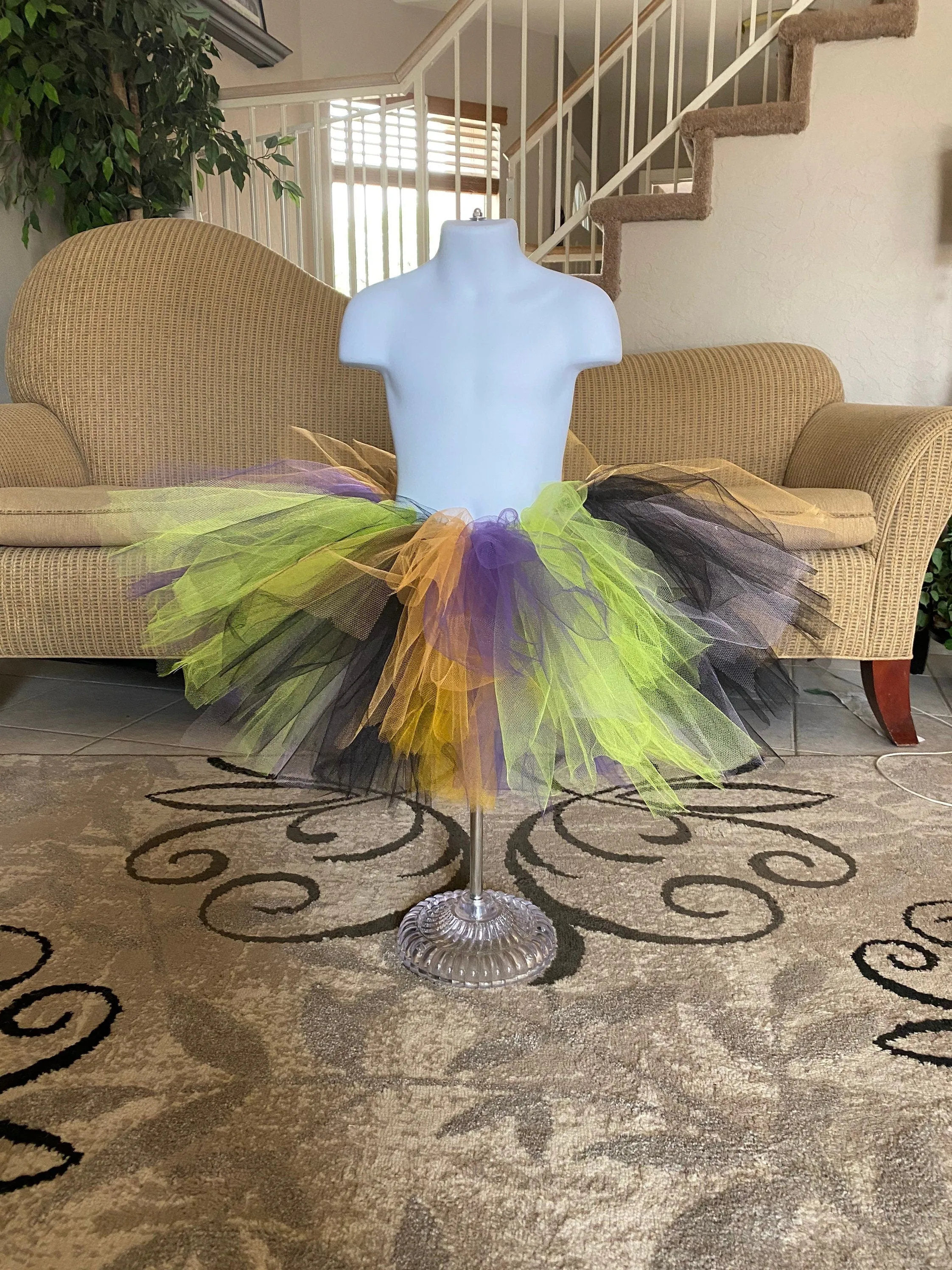 Halloween Tutu orange green purple black scary costume girls shirt t-shirt tee shirt October dress outfit embroidered BOO cute best seller