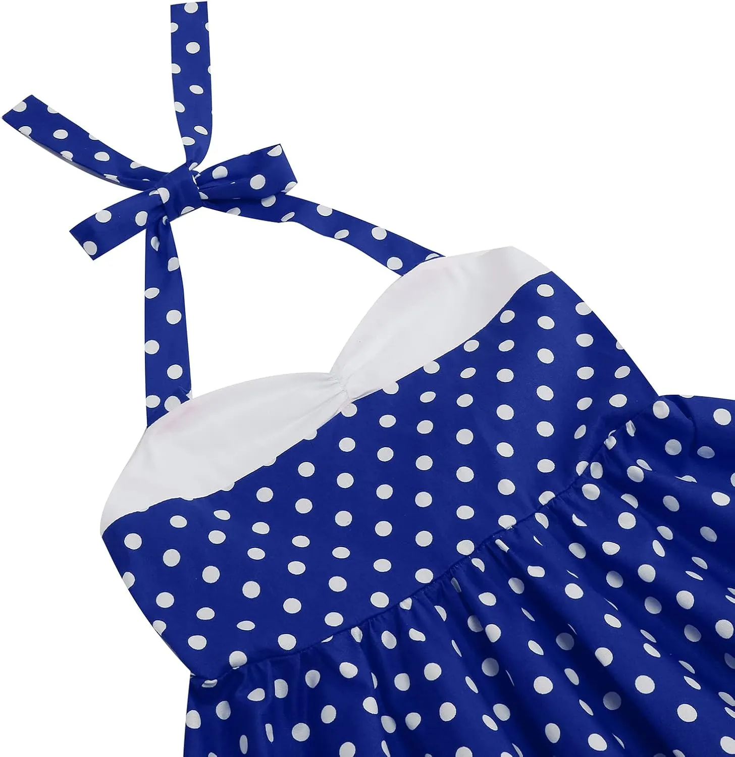 Halter Pinup Dresses for Girls 50s Pin up Dress Girls Retro Dress 1950s Vintage Dress Kids A line Party 50's Polka Dot Dress