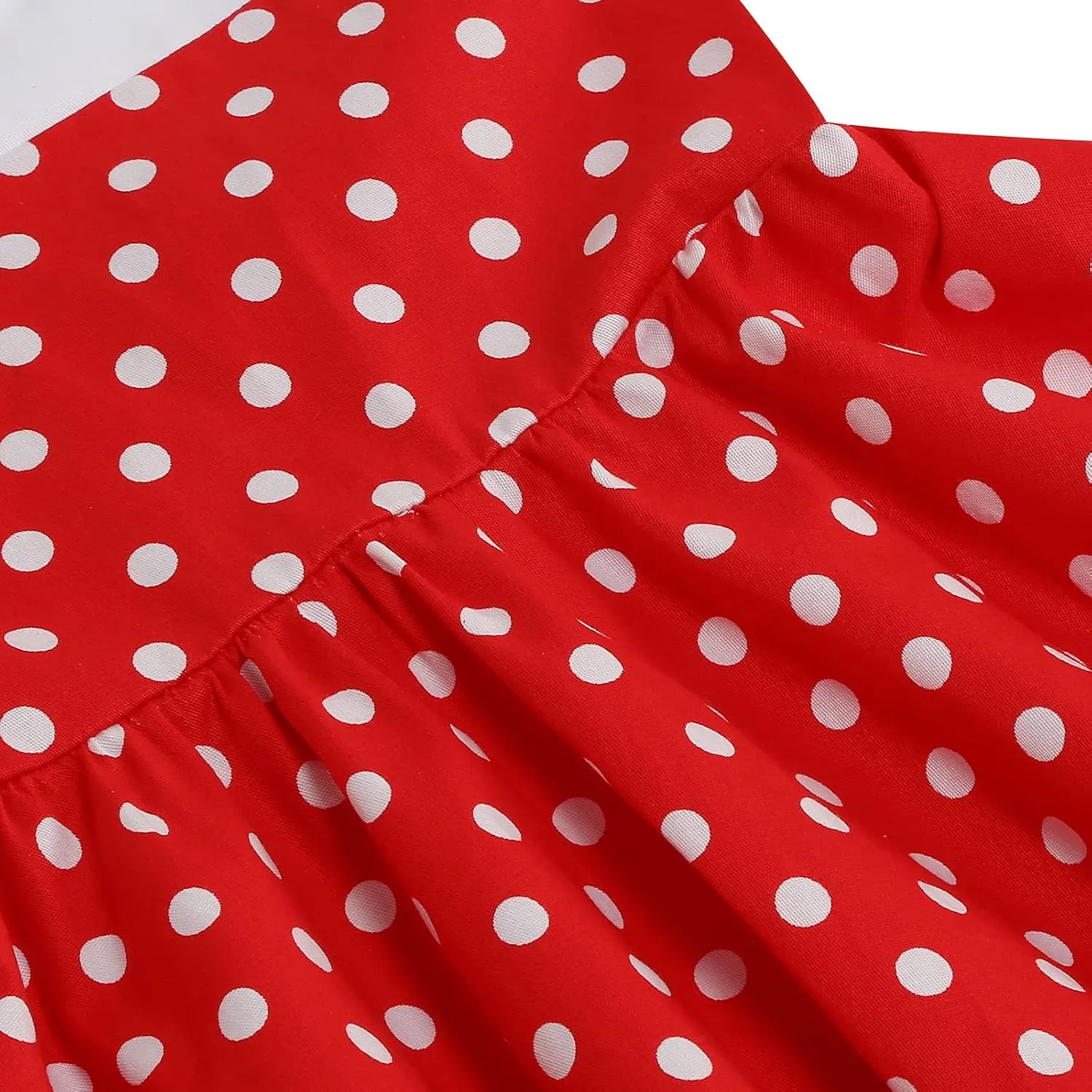 Halter Pinup Dresses for Girls 50s Pin up Dress Girls Retro Dress 1950s Vintage Dress Kids A line Party 50's Polka Dot Dress
