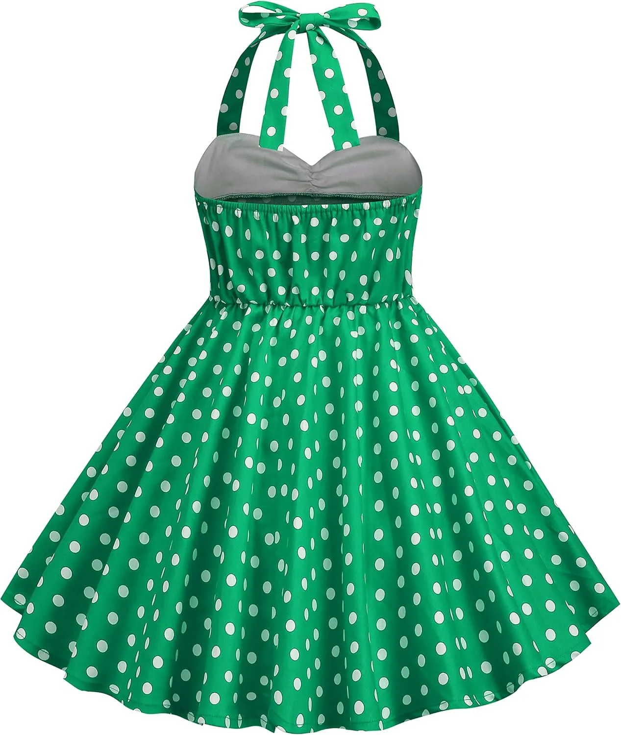 Halter Pinup Dresses for Girls 50s Pin up Dress Girls Retro Dress 1950s Vintage Dress Kids A line Party 50's Polka Dot Dress