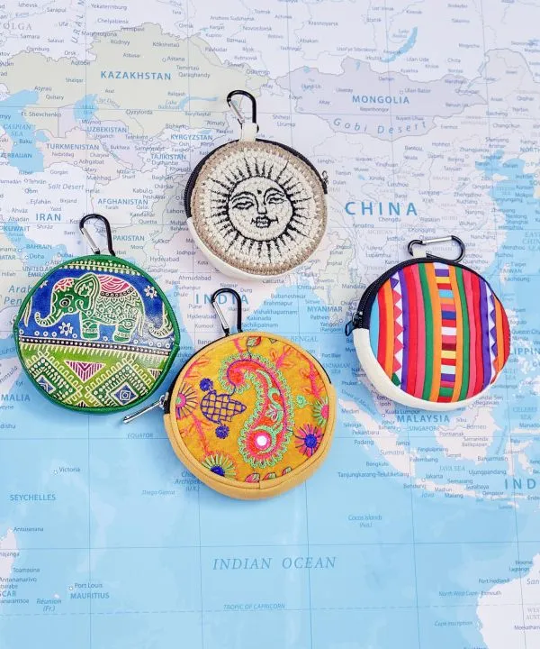 Hand Crochet Round Pouch