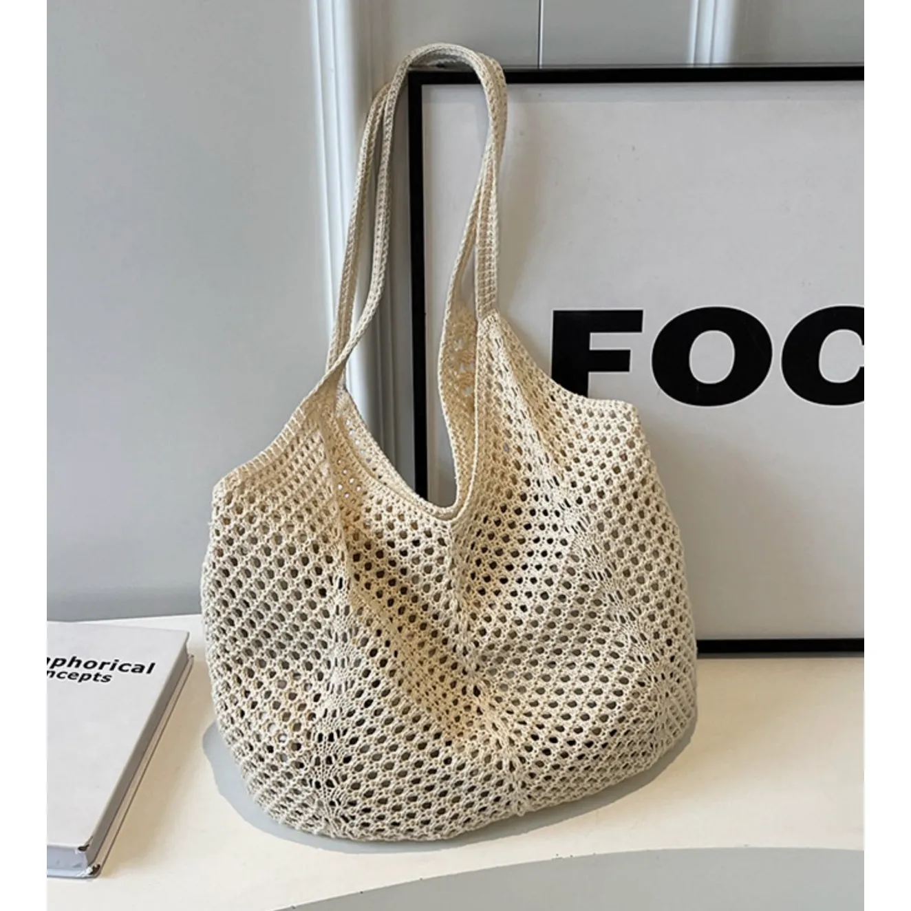 Hand Knit Shoulder Bags