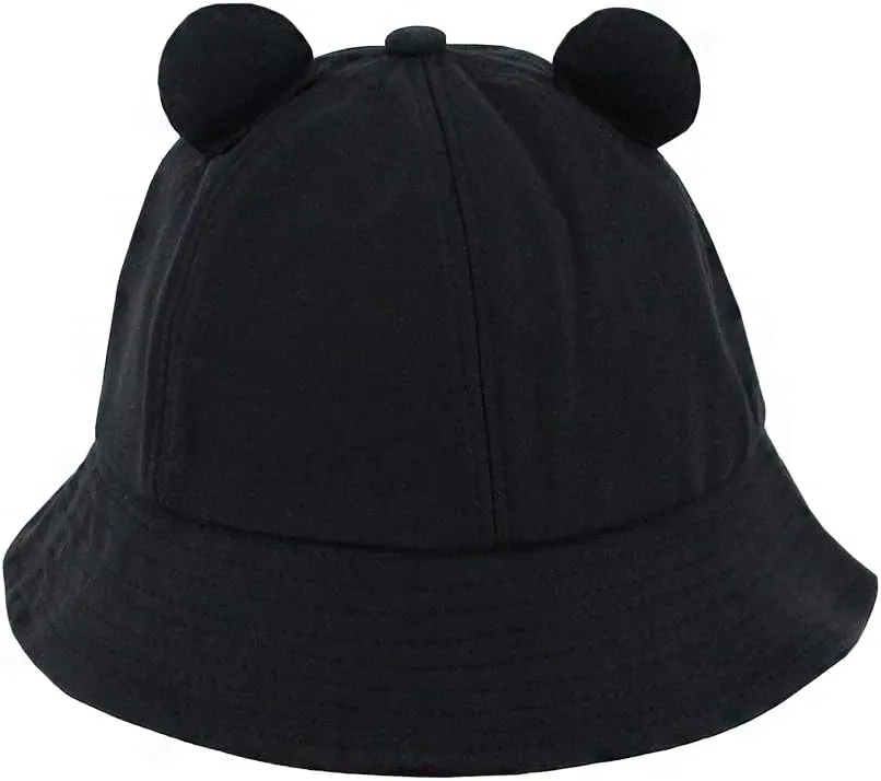 Haoohu Adults Frog Cotton Bucket Cap - Fisherman Beach Festival Sun Hat for Dress up Party
