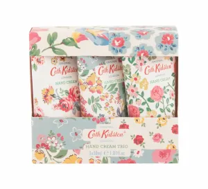 Heathcote & Ivory Cath Kidston Cottage Patchwork Honeysuckle Cornflower Hand Cream Trio Set