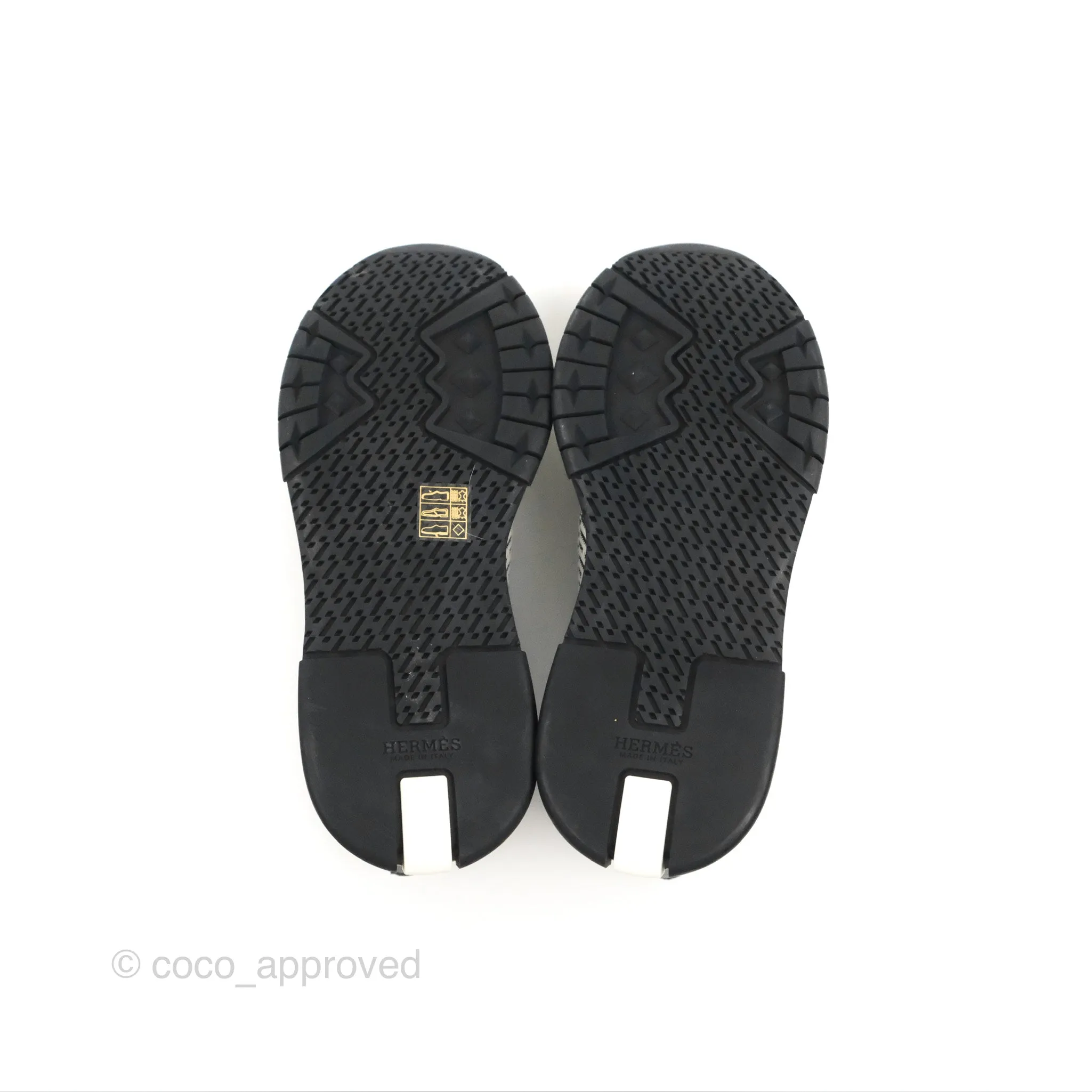 Hermès Addict Sneaker Knit/ Suede Black Size 37.5