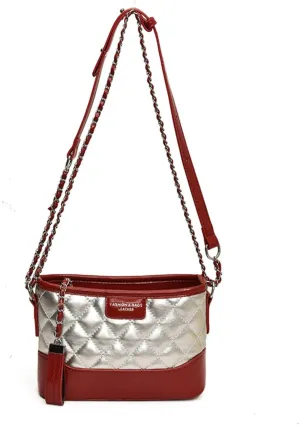 Hobo Bag For Women, Color-Block Wide Shoulder Strap Crossbody and Single Shoulder Bag,Functional Design