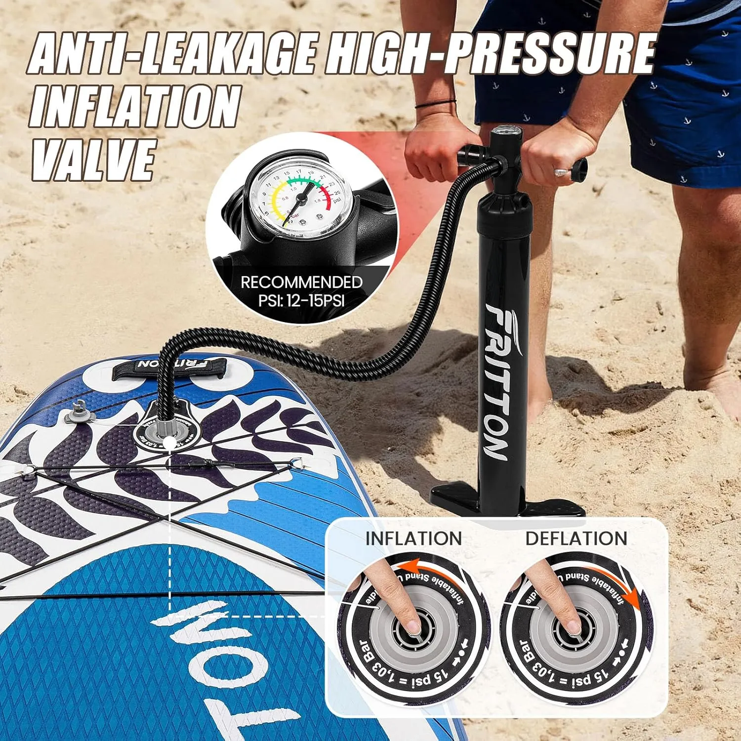 Inflatable Paddle Boards for Adults, 11' Stand Up Paddle Board with Premium SUP Accessories, Stand-up Paddleboards with Wider Anti-skid Deck & 350 LBS Capicity, SUP Board Suitable for All Skill Levels