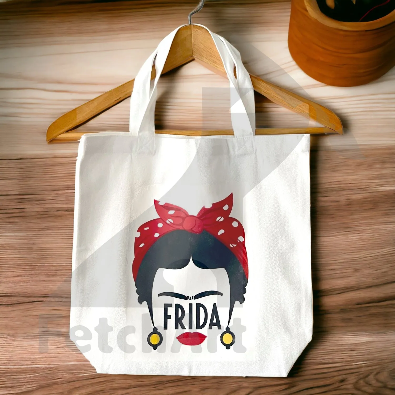 Inspiring Frida Kahlo Print Tote Bag - Iconic Artist Design | Artistry On-The-Go
