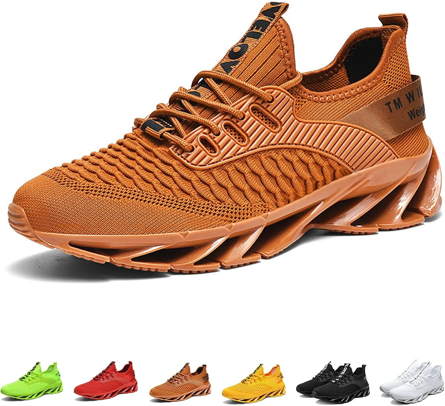 Jfxgjuv Luniva Shoes, Height Boosting Shoes for Men, Mens Walking Shoes Breathable Knit Slip On Sneakers Lightweight Athletic Gym Shoes