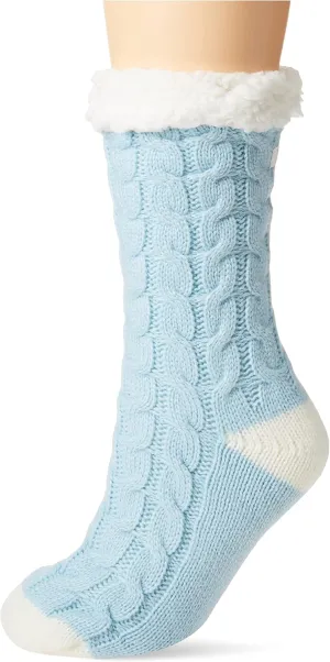 Karen Neuburger Women's Fleece Lined Knit Socks Fuzzy