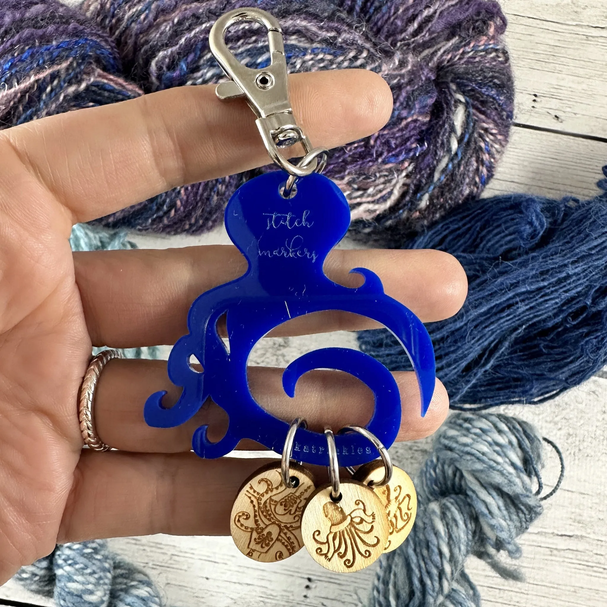 Katrinkles' October 2023 Notion of the Month - Octopus Stitch Marker Holder