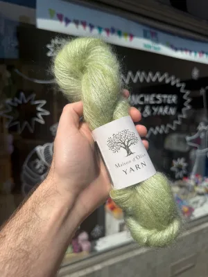 Kid-Silk Mohair from Maison d'Olive | Pistachio