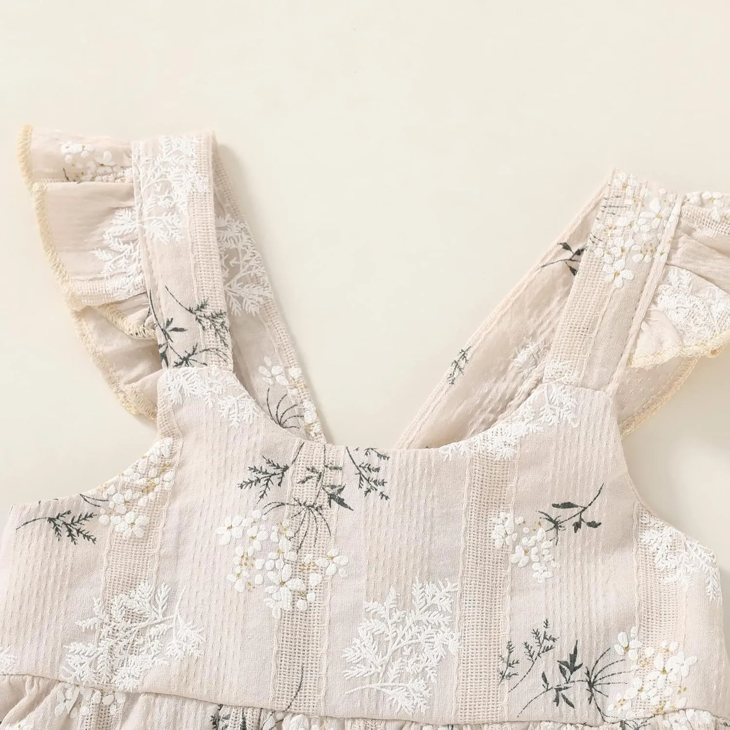 Kids Toddler Baby Girls Rainbow Dress Princess Sleeveless Beach Butterfly Sundress