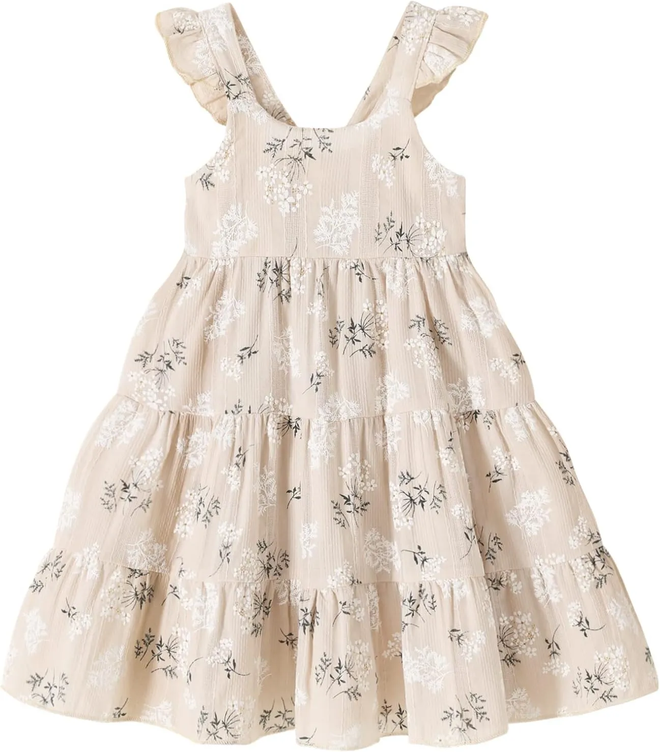 Kids Toddler Baby Girls Rainbow Dress Princess Sleeveless Beach Butterfly Sundress