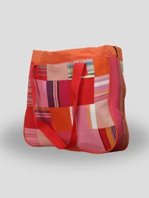 Kikoy Patchwork Bag - Black