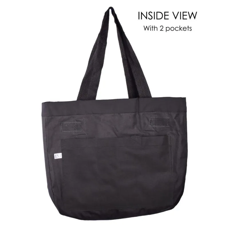 Kikoy Patchwork Bag - Black