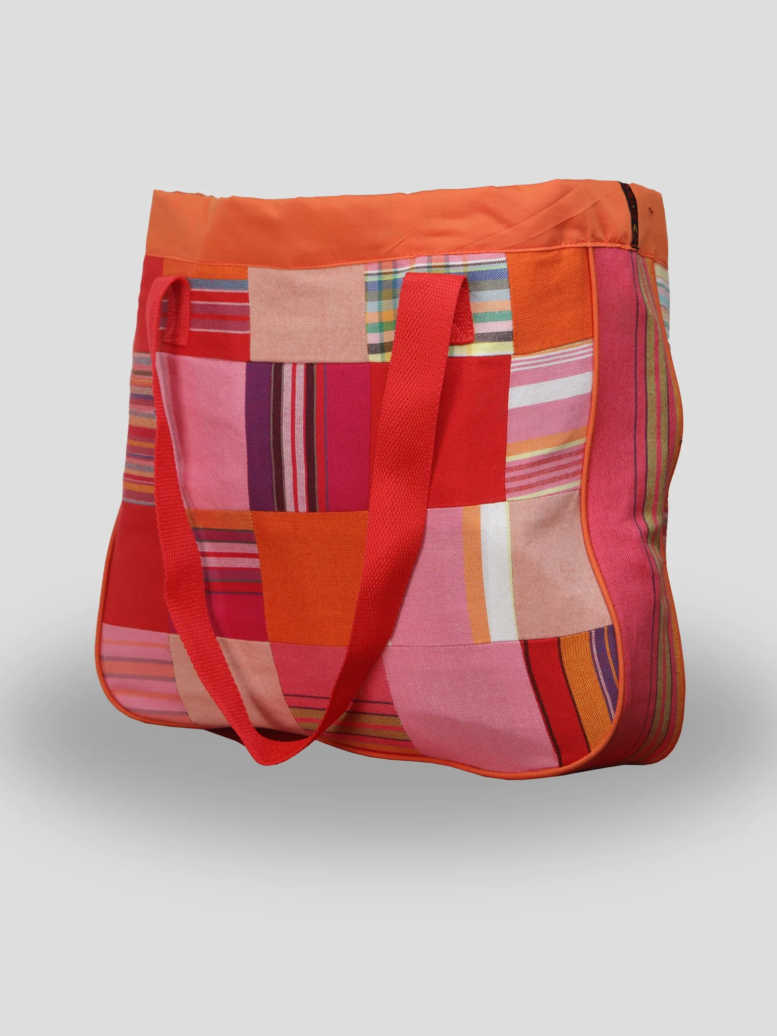 Kikoy Patchwork Bag - Black