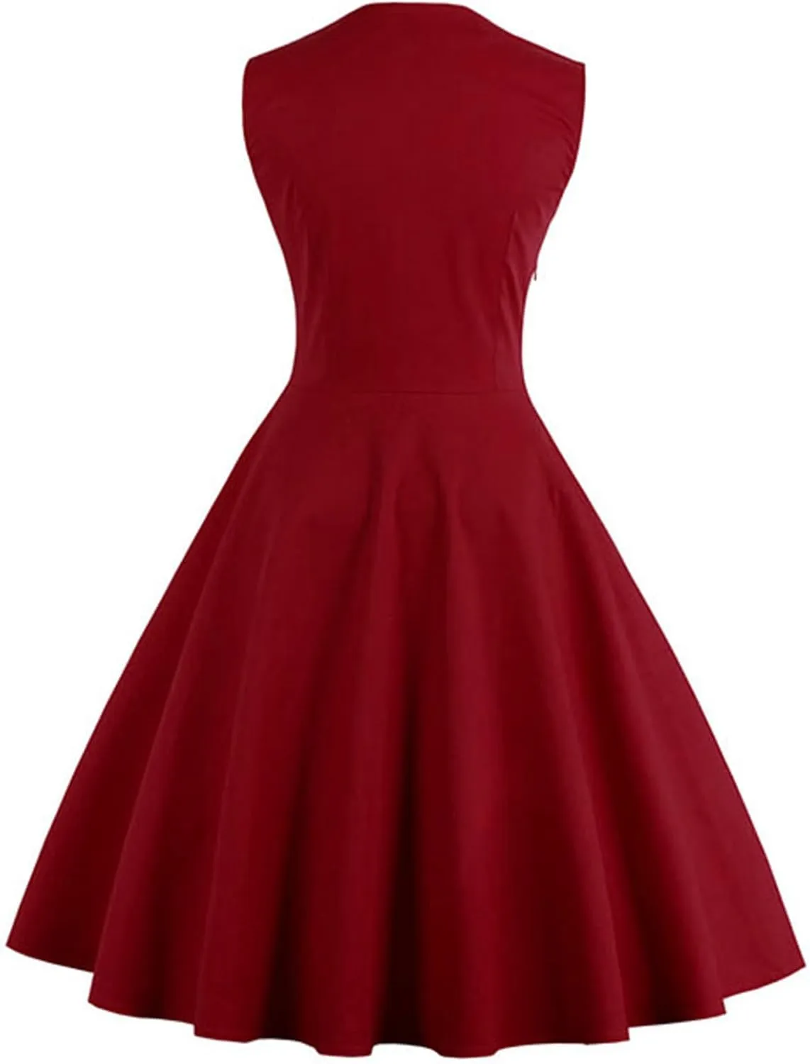 KILLREAL Women's Polka Dot Retro Vintage Style Cocktail Party Swing Dress