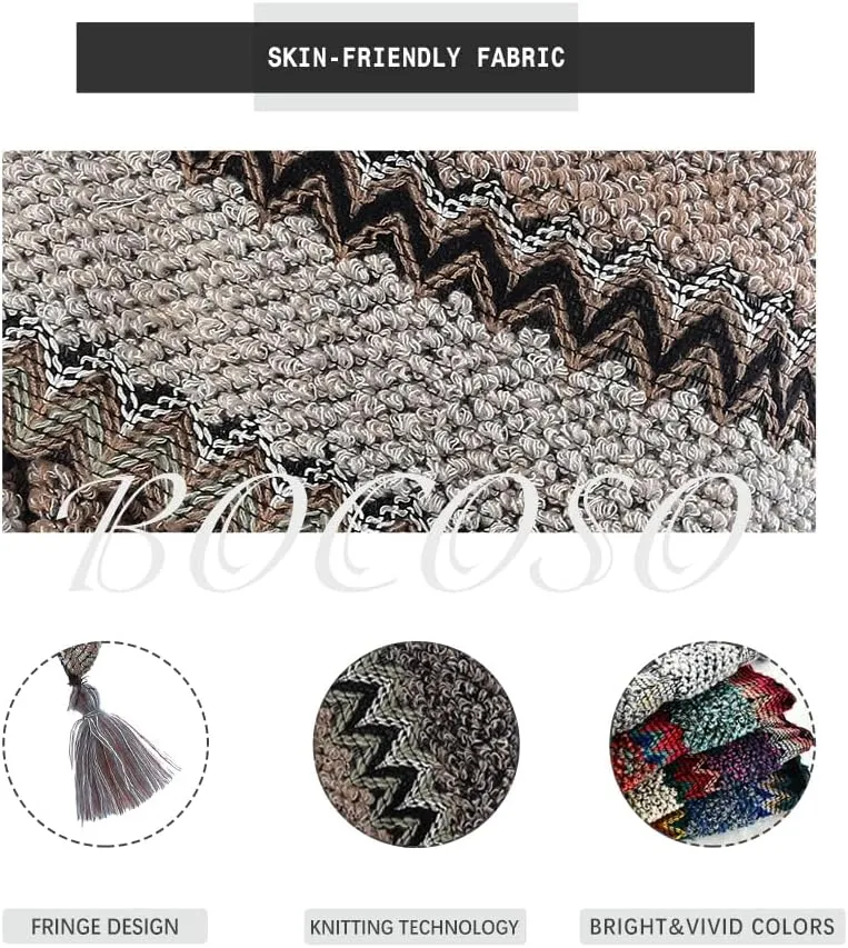 Knit Shawl Wrap Poncho Cape for Women, Ladies Knitted Cardigan Kimono with Fringe for Fall Winter