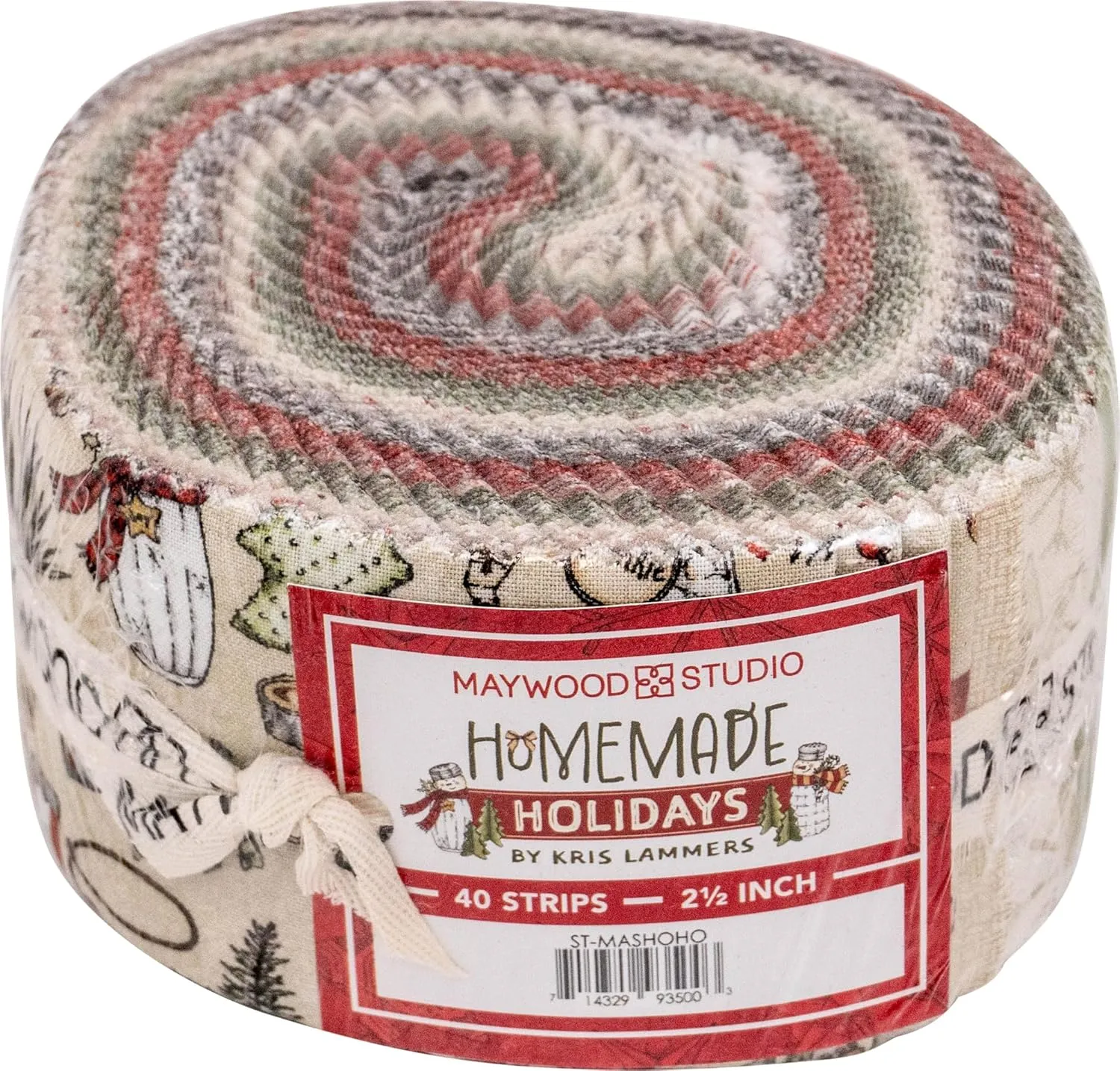 Kris Lammers Homemade Holidays Strips 40 2.5-inch Strips Jelly Roll Maywood Studio