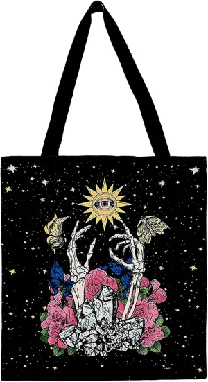 Kunlisa Dead Moth Tote - Goth Bag for Women