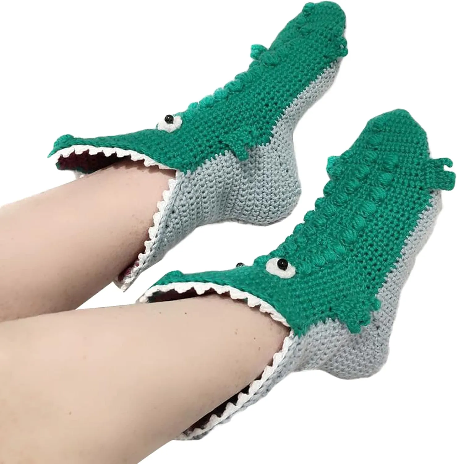 Kuriozud Animals Socks for Women Adult Girls,Funny Alligator Crocodile Shark Chicken Socks Knitted Christmas Socks Gift