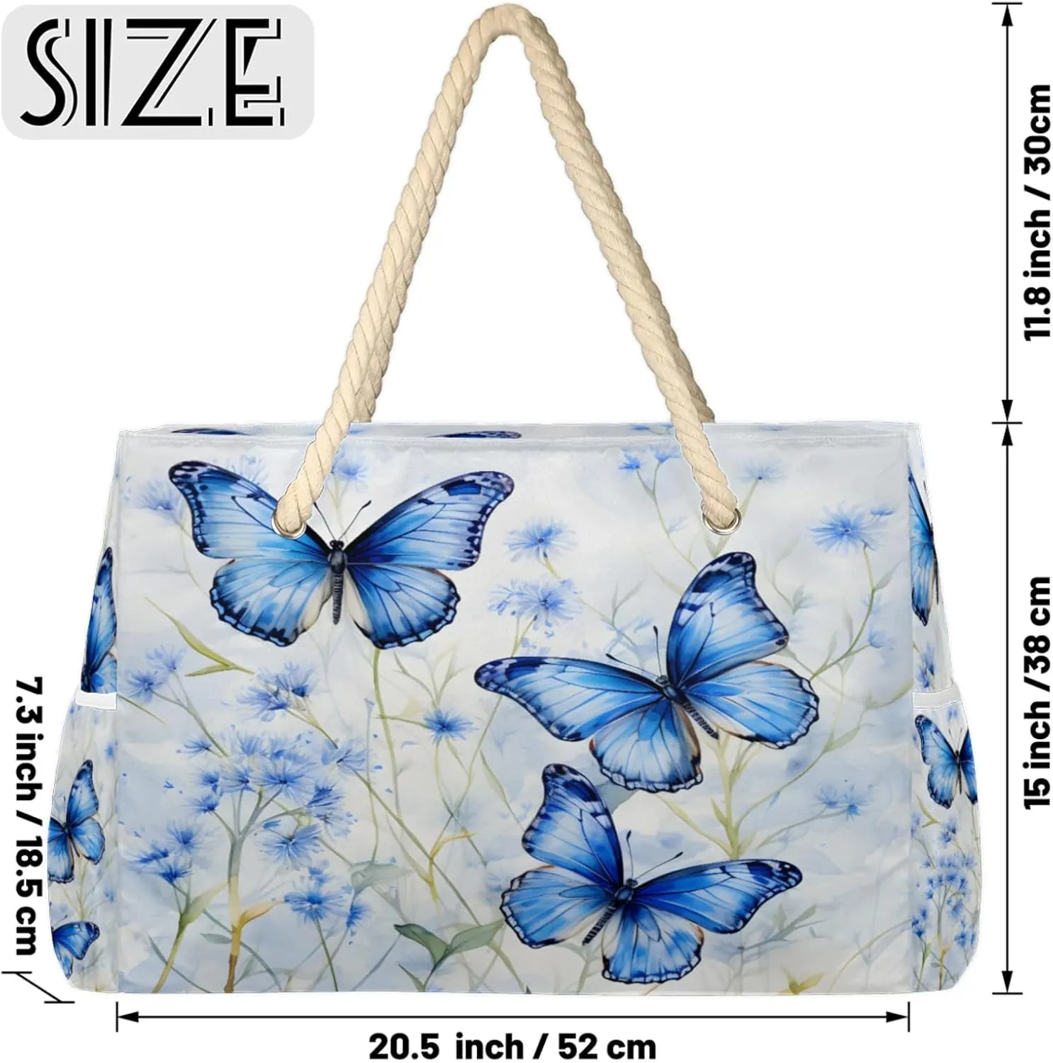 Large Beach Tote Bags for Women, Waterproof Beach Bag with Zipper, Swim Pool Tote Bags