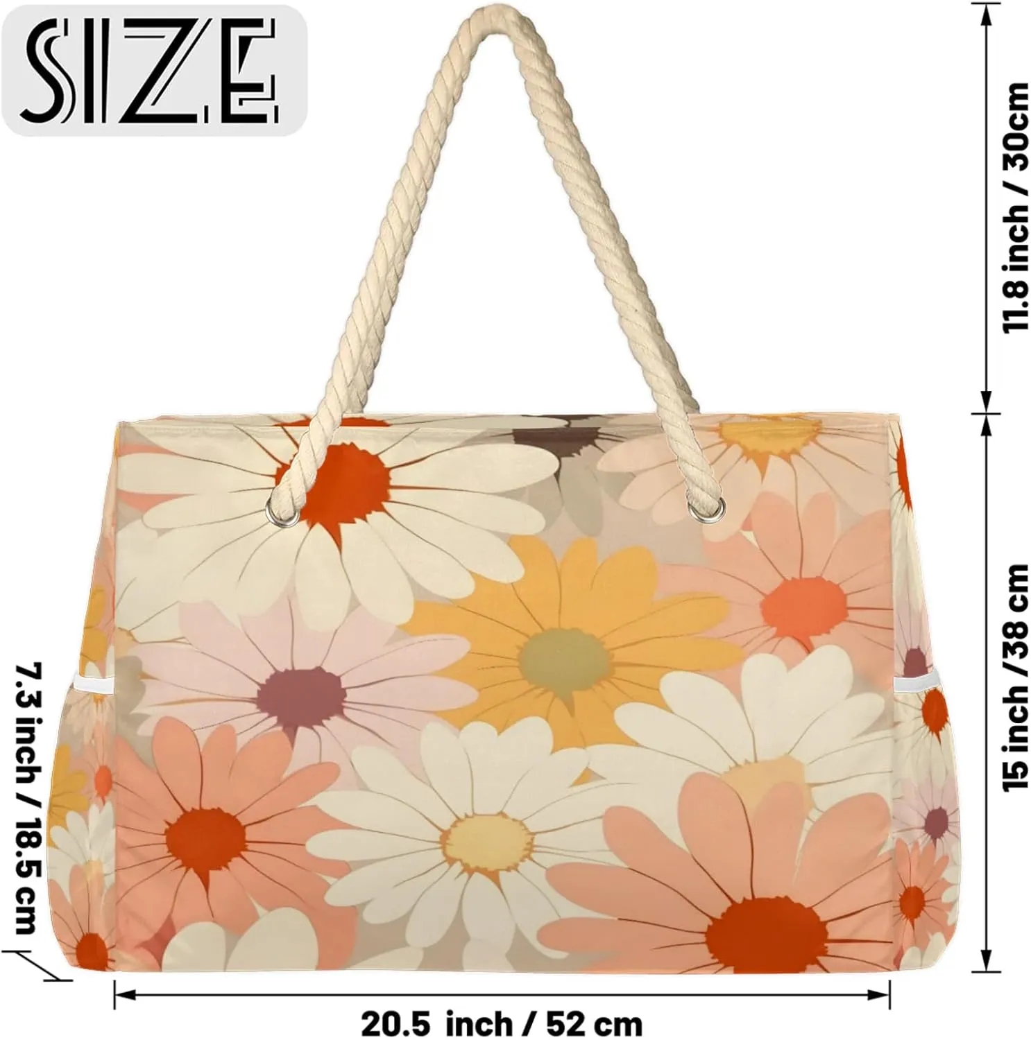Large Beach Tote Bags for Women, Waterproof Beach Bag with Zipper, Swim Pool Tote Bags