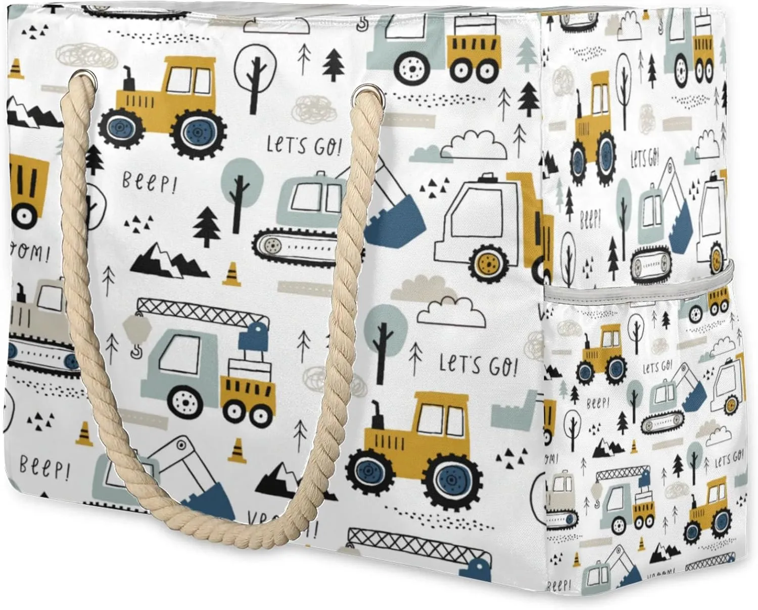 Large Beach Tote Bags for Women, Waterproof Beach Bag with Zipper, Swim Pool Tote Bags