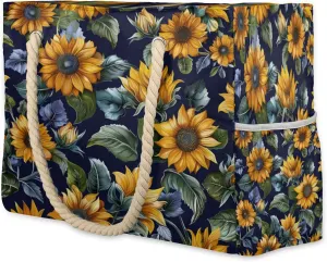Large Beach Tote Bags for Women, Waterproof Beach Bag with Zipper, Swim Pool Tote Bags