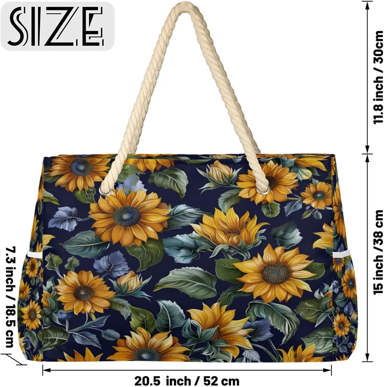 Large Beach Tote Bags for Women, Waterproof Beach Bag with Zipper, Swim Pool Tote Bags