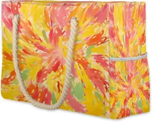 Large Beach Tote Bags with Zipper, Beach Bag for Women, Waterproof Sandproof Pool Swim Bags, Travel Tote Bag