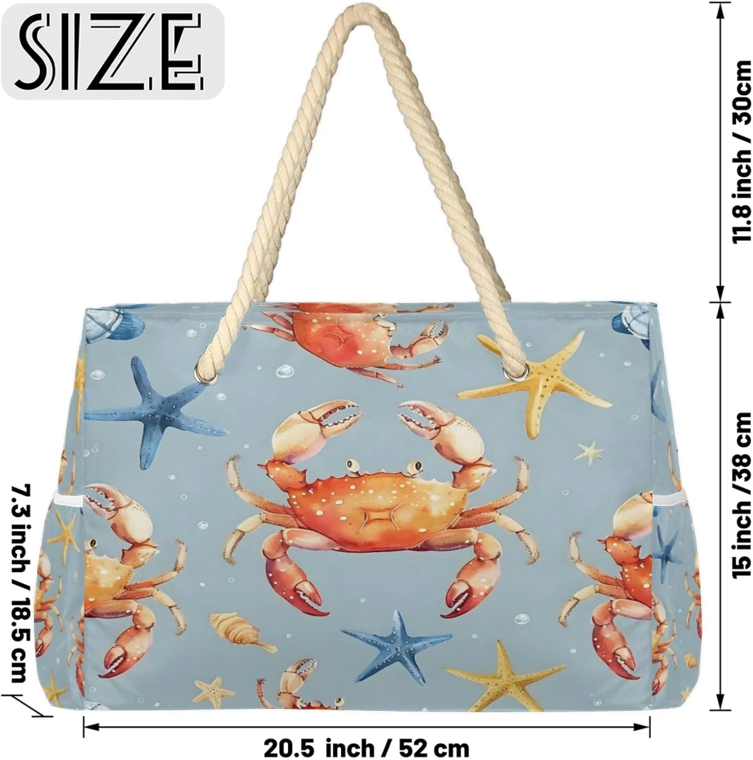 Large Beach Tote Bags with Zipper, Beach Bag for Women, Waterproof Sandproof Pool Swim Bags, Travel Tote Bag
