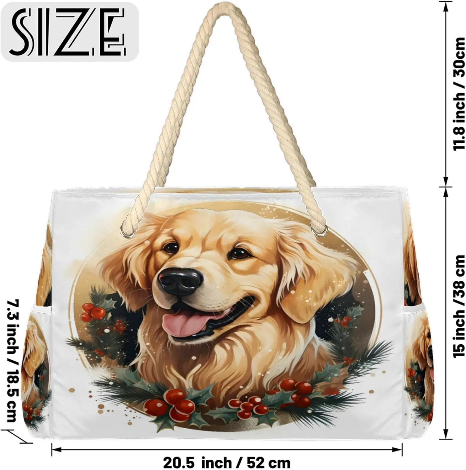 Large Beach Tote Bags with Zipper, Beach Bag for Women, Waterproof Sandproof Pool Swim Bags, Travel Tote Bag