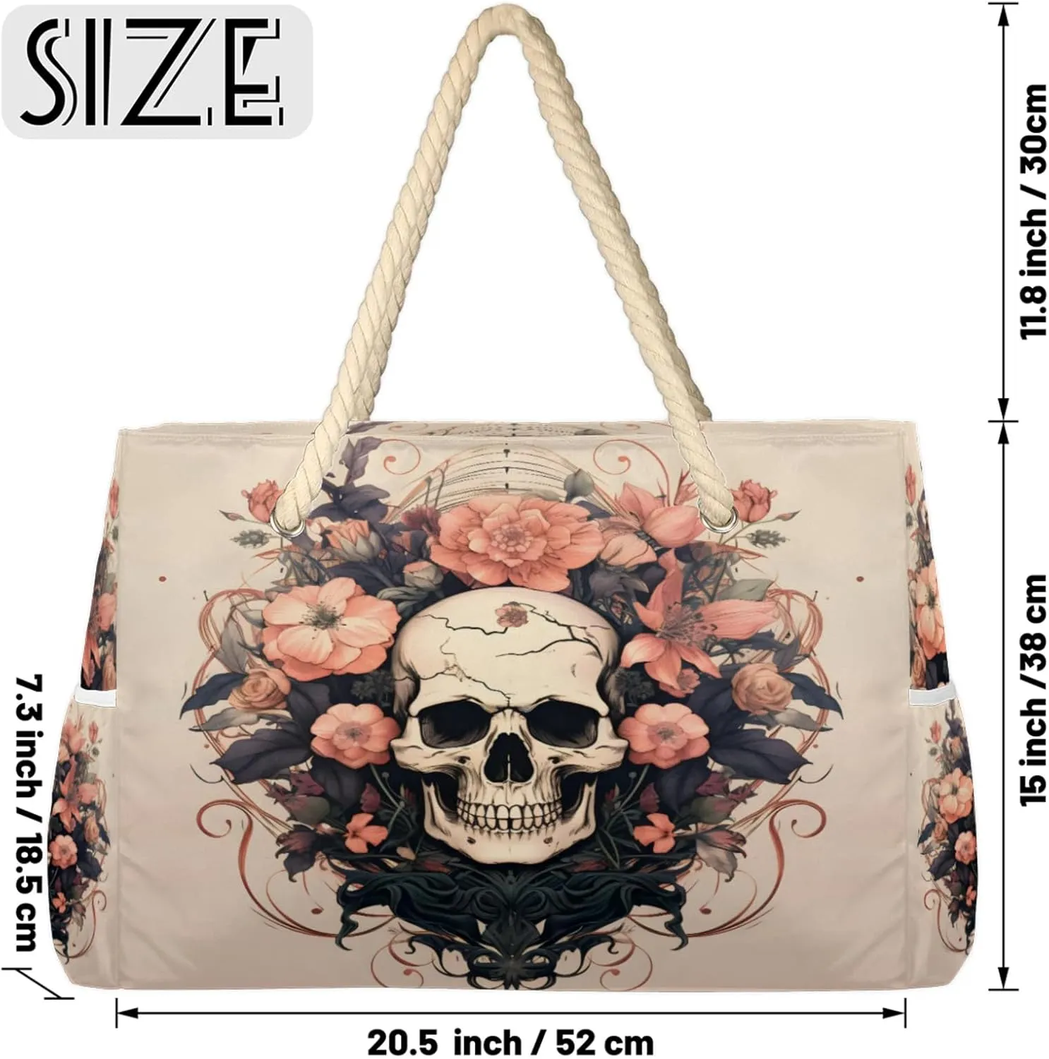 Large Beach Tote Bags with Zipper, Beach Bag for Women, Waterproof Sandproof Pool Swim Bags, Travel Tote Bag
