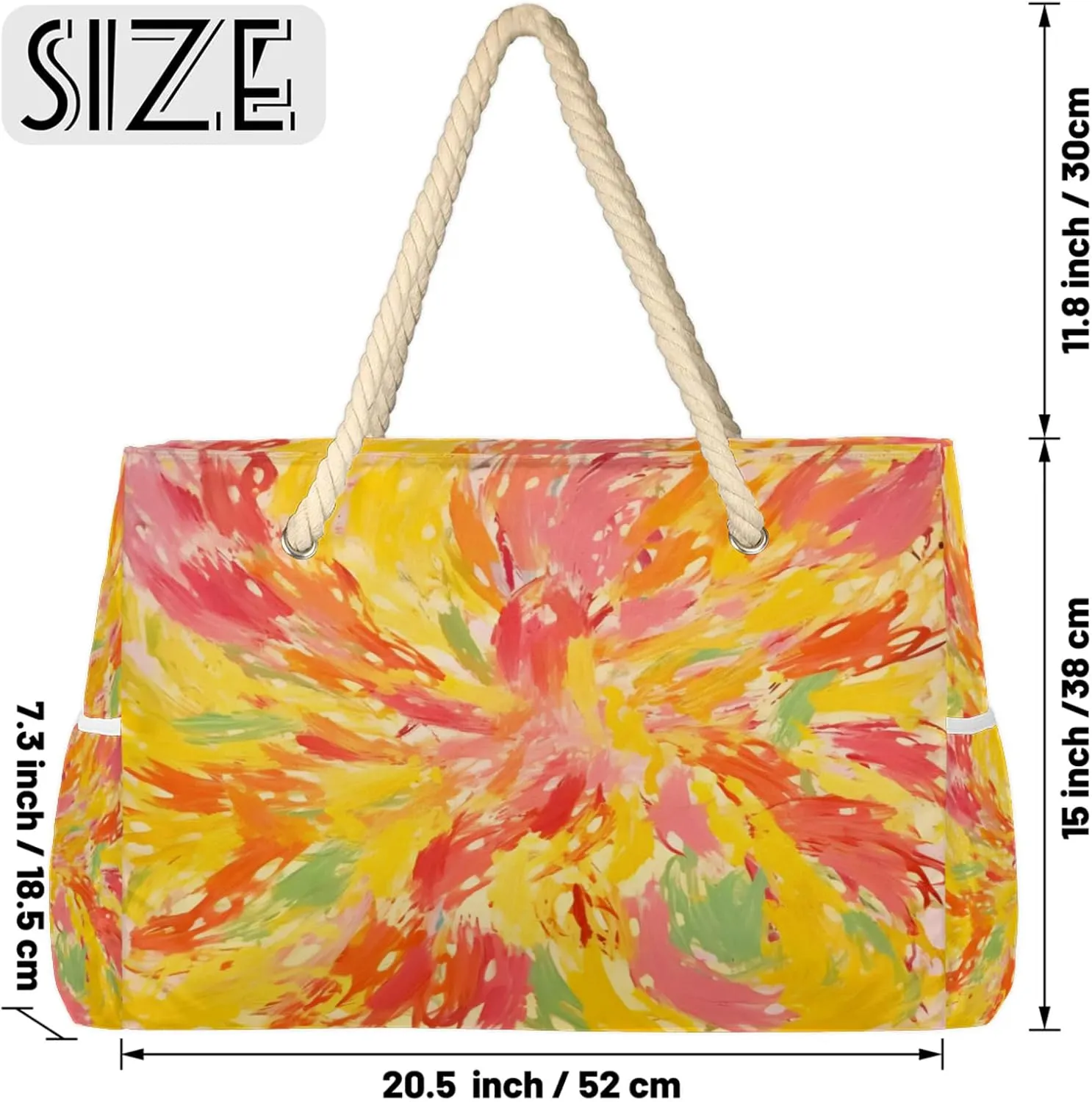 Large Beach Tote Bags with Zipper, Beach Bag for Women, Waterproof Sandproof Pool Swim Bags, Travel Tote Bag