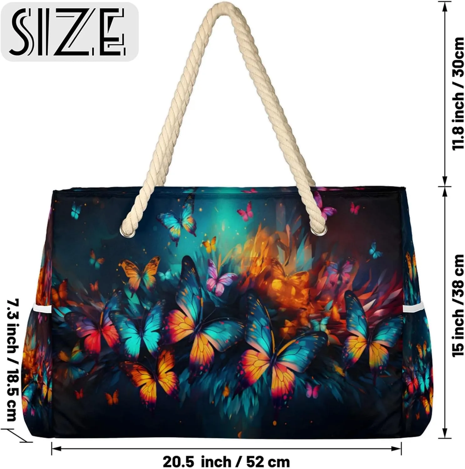 Large Beach Tote Bags with Zipper, Beach Bag for Women, Waterproof Sandproof Pool Swim Bags, Travel Tote Bag