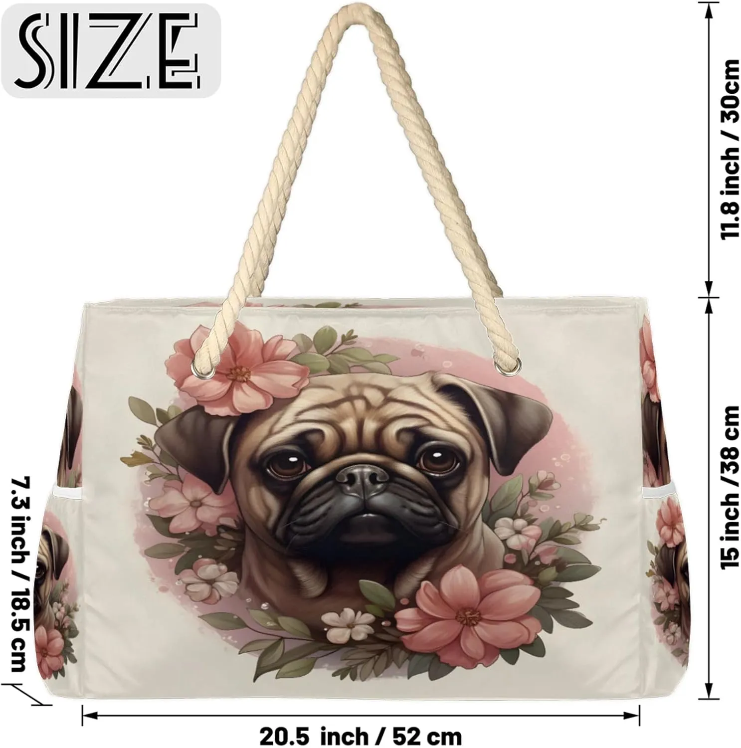 Large Beach Tote Bags with Zipper, Beach Bag for Women, Waterproof Sandproof Pool Swim Bags, Travel Tote Bag