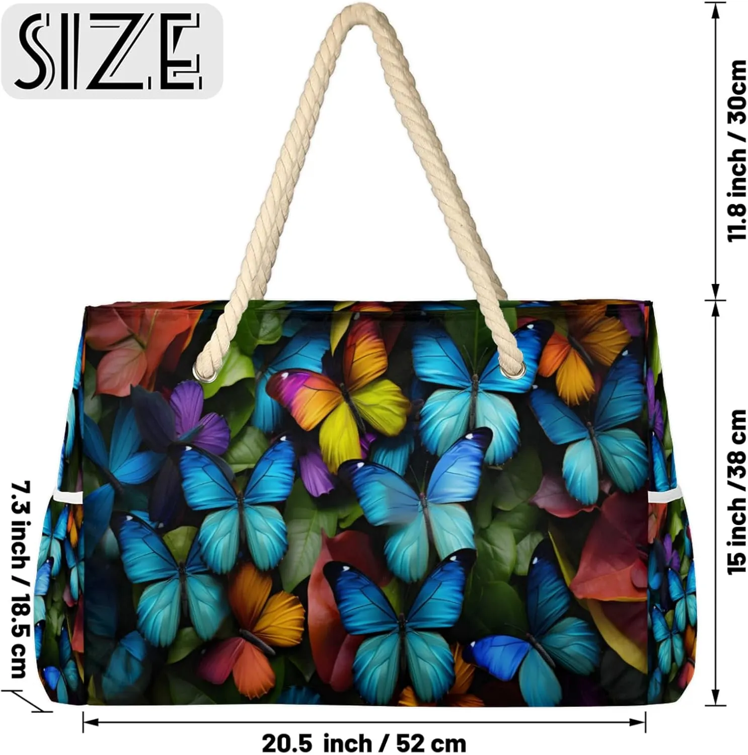 Large Beach Tote Bags with Zipper, Beach Bag for Women, Waterproof Sandproof Pool Swim Bags, Travel Tote Bag